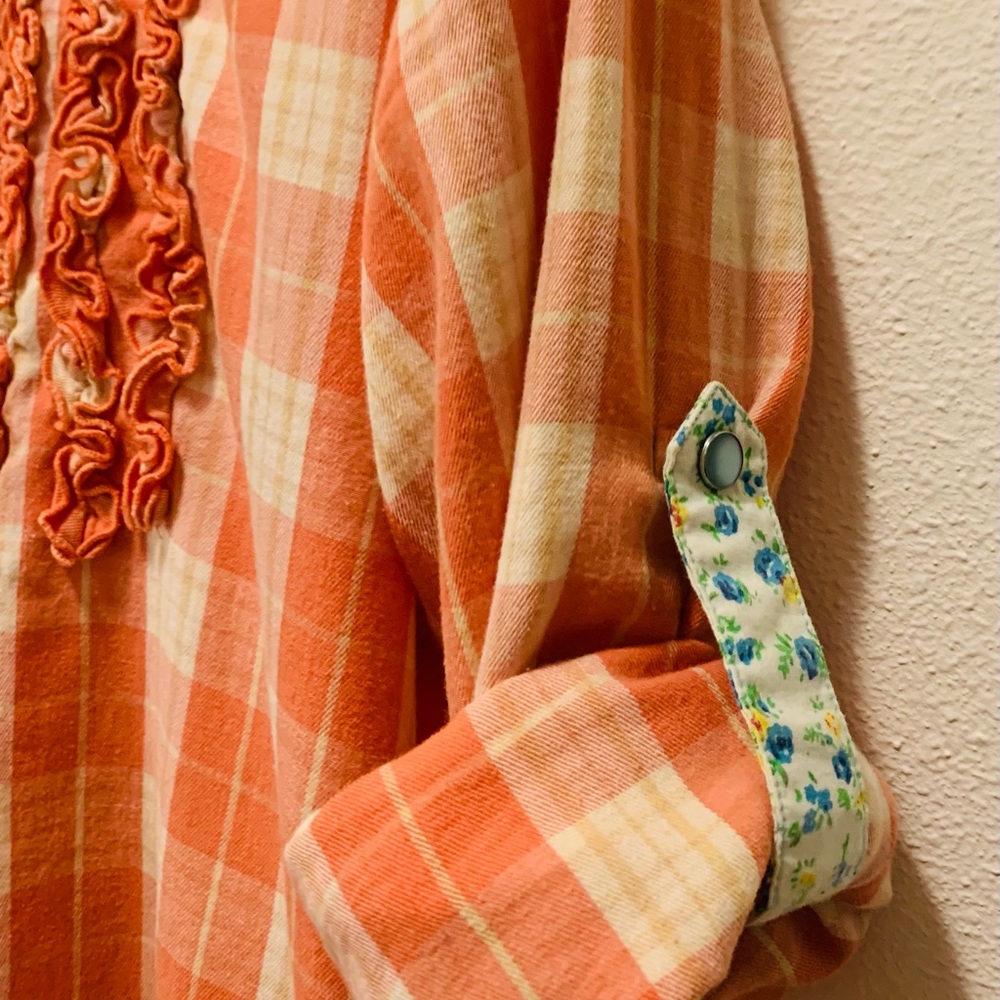 Tasha Polizzi Collection Western shirt Sz L - Picture 5 of 6